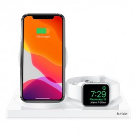 iPhone + Apple Watch + AirPods için Belkin BOOST↑CHARGE™ Üçü Bir Arada Kablosuz Şart Aygıtı