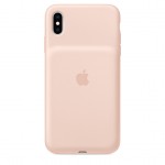 iPhone XS Max için Smart Battery Case - Kum Pembesi