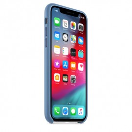 iPhone XS Max için Deri Kılıf - Mavi Kantaron