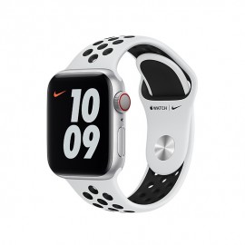 40 mm Saf Platin/Siyah Nike Spor Kordon - Normal Boy