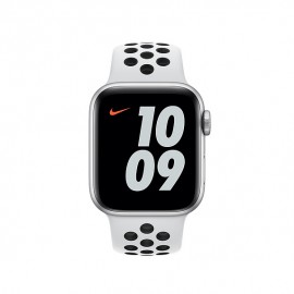 40 mm Saf Platin/Siyah Nike Spor Kordon - Normal Boy