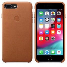 iPhone 8 Plus / 7 Plus için Deri Kılıf - Klasik Kahve