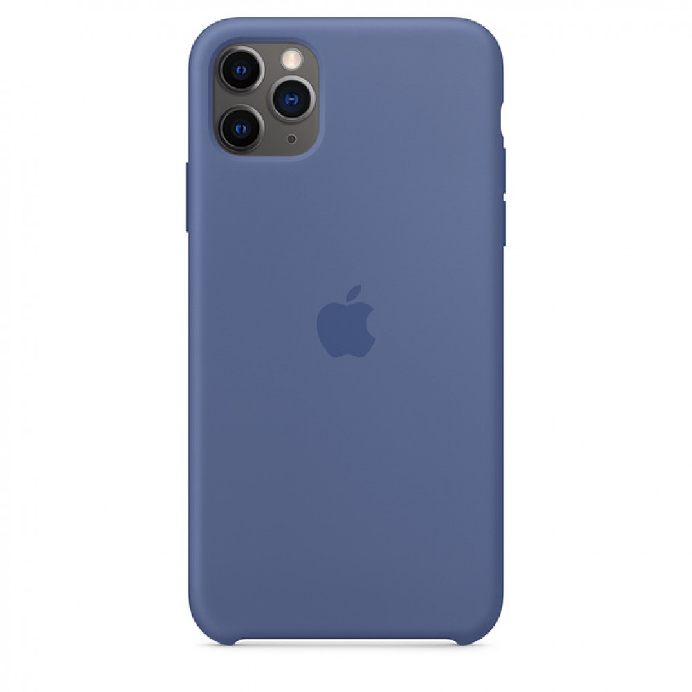 iPhone 11 Pro Max için Silikon Kılıf - Loş Mavi