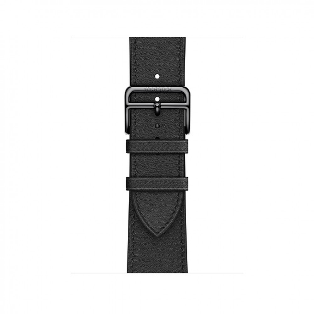 Apple Watch Hermès - 40 mm Simple Tour Noir Swift Deri