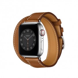 Apple Watch Hermès - 40 mm Double Tour Fauve Barénia Deri