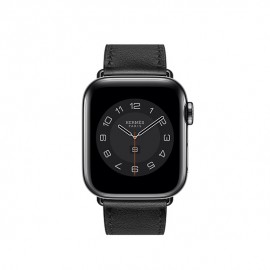 Apple Watch Hermès - 40 mm Simple Tour Noir Swift Deri