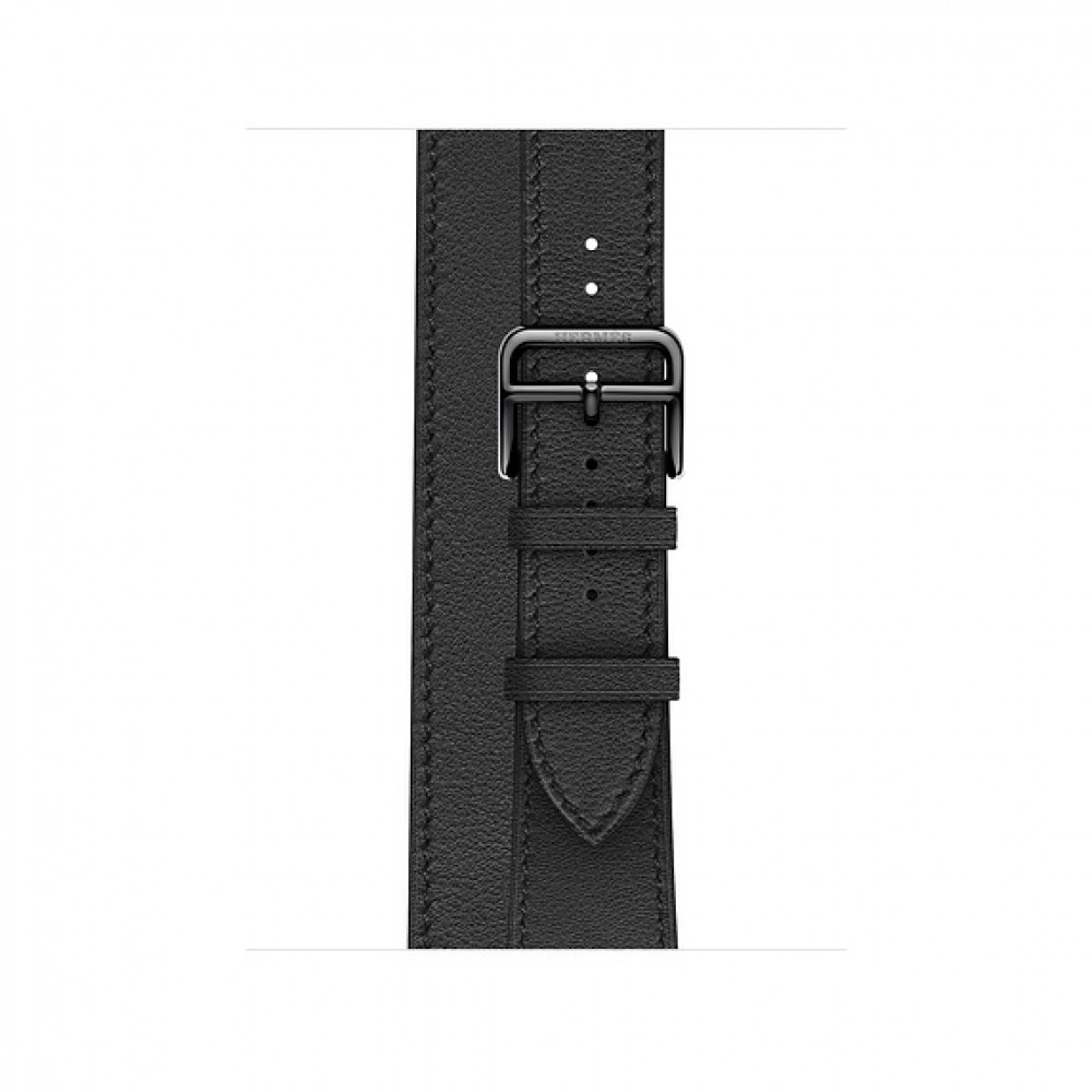 Apple Watch Hermès - 40 mm Double Tour Noir Swift Deri