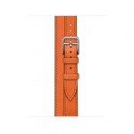 Apple Watch Hermès - 40 mm - Double Tour Attelage Orange Swift Deri