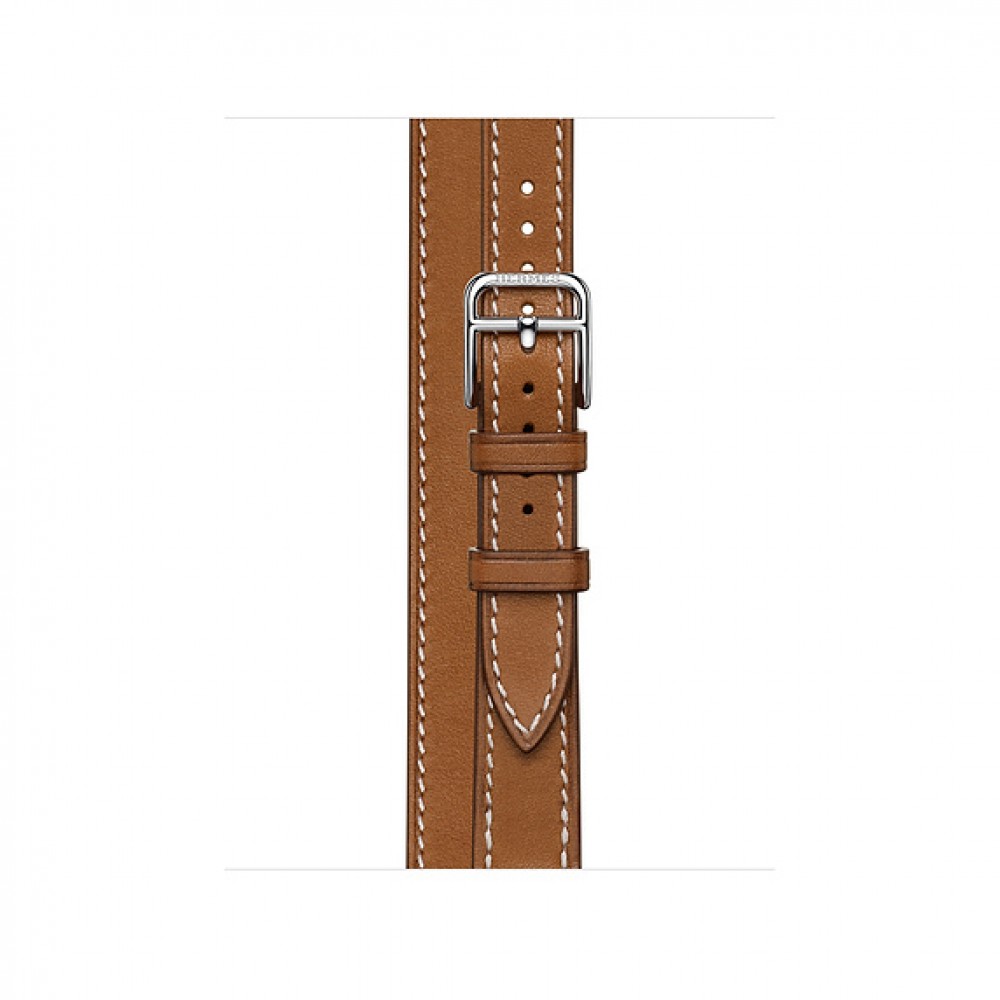 Apple Watch Hermès - 40 mm Double Tour Attelage Fauve Barénia Deri