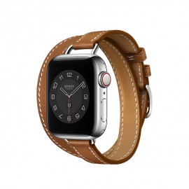 Apple Watch Hermès - 40 mm Double Tour Attelage Fauve Barénia Deri