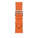 Apple Watch Hermès - 44 mm Simple Tour Attelage Orange Swift Deri