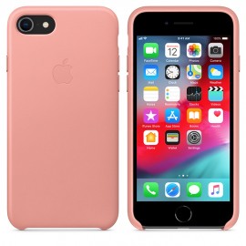 iPhone 8 / 7 için Deri Kılıf - Açık Pembe