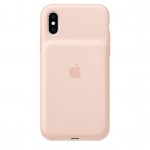 iPhone XS için Smart Battery Case - Kum Pembesi