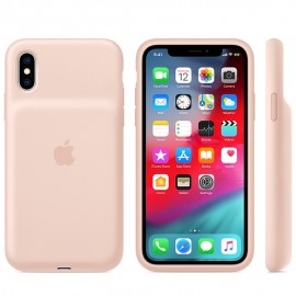 iPhone XS için Smart Battery Case - Kum Pembesi