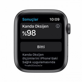 Apple Watch Nike Seri 6 44mm Space Gray Alüminyum Kasa ve Antrasit Spor Kordon