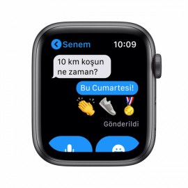 Apple Watch Nike Seri 6 44mm Space Gray Alüminyum Kasa ve Antrasit Spor Kordon