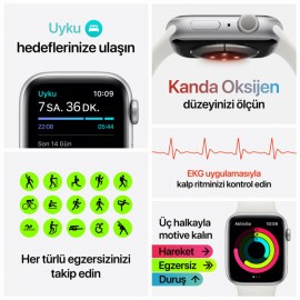 Apple Watch Nike Seri 6 44mm Space Gray Alüminyum Kasa ve Antrasit Spor Kordon