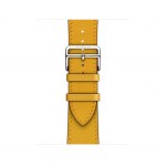 Apple Watch Hermès - 40 mm Simple Tour Jaune Ambre Swift Deri